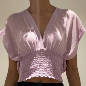 Deep V Crop Top